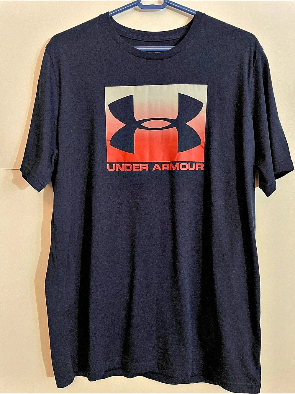 Under Armour Box Logo Graphic T-Shirt Men's Short Sleeve Tee Large